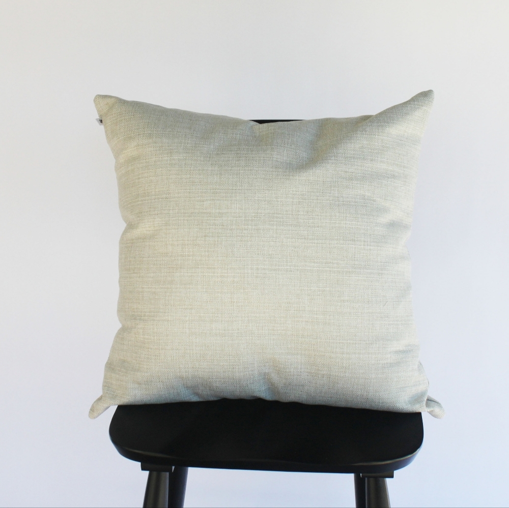 24x24 Off White Woven Throw Pillow Cover